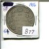 Image 1 : 1916 50 cent silver