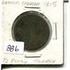Image 1 : 1815 lower canada half penny