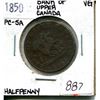 Image 1 : 1850 half penny bank of upper canada