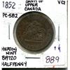 Image 1 : 1852 half penny (die axis ^v) heaton mint