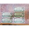 Image 1 : 5 x 1967 $1 bills