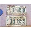 Image 1 : pair of 1955 license plates