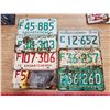 Image 1 : 7 x license plates 1965, 64, 68, 70's