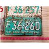 Image 5 : 7 x license plates 1965, 64, 68, 70's