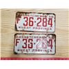 Image 1 : 1958 license plate set