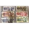 Image 1 : Set Of 6 Canadian Bills 2 Dollars To 100 Dollars