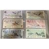 Image 2 : Set Of 6 Canadian Bills 2 Dollars To 100 Dollars