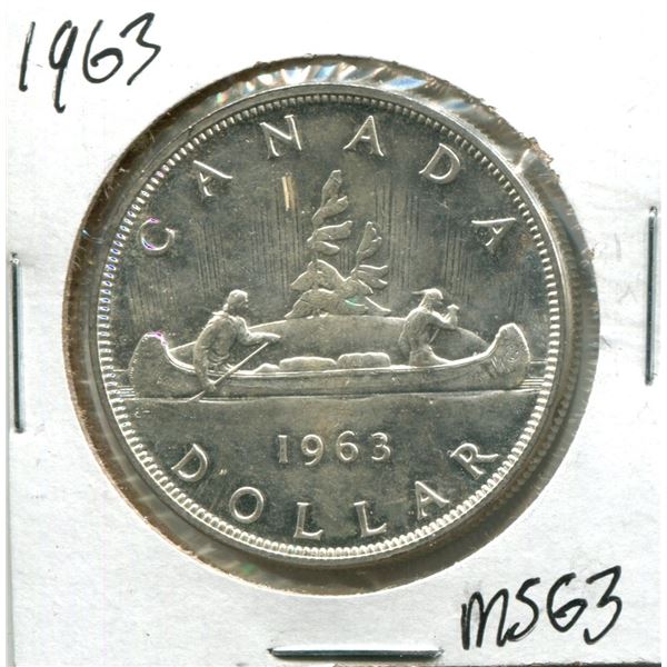 1963 Canadian Silver Dollar