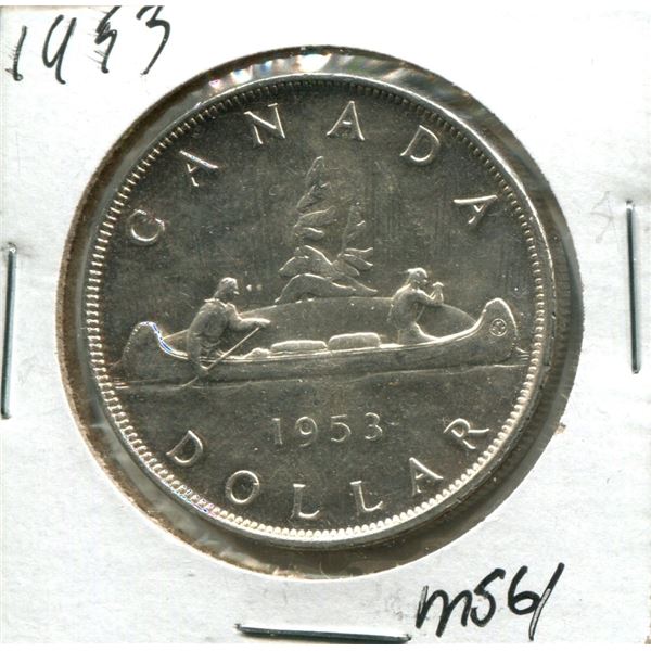 1953 Canadian Silver Dollar