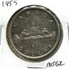 Image 1 : 1955 Canadian Silver Dollar