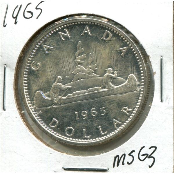 1965 Canadian Silver Dollar