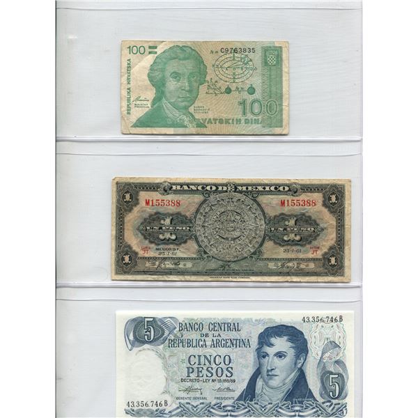 Lot Of (3) Foreign Bills
