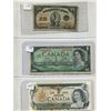 Image 1 : Lot Of (3) Canadian Bills (2) One Dollar + (1) 25 Cents