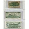 Image 2 : Lot Of (3) Canadian Bills (2) One Dollar + (1) 25 Cents