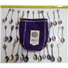 Image 1 : Assorted Decorative Spoons in Crown Royal Bag