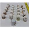 Image 2 : Set of Bone China Decorative Thimbles