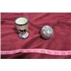 Image 1 : Ceramic & stone egg cup + egg