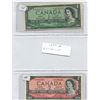 Image 1 : (2) Canadian Bills Two Dollar Bill + One Dollar Bill
