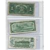Image 2 : Lot Of 3 Canadian One Dollar Bills 1937 + 1954 + 1973