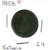 Image 1 : 1858 Victoria Large One Cent Coin