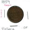 Image 1 : 1859 (Narrow, VF) Victoria Large One Cent Coin