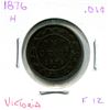 Image 1 : 1876-H (F-12) Victoria Large One Cent Coin