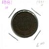 Image 1 : 1881-H Victoria Large One Cent Coin