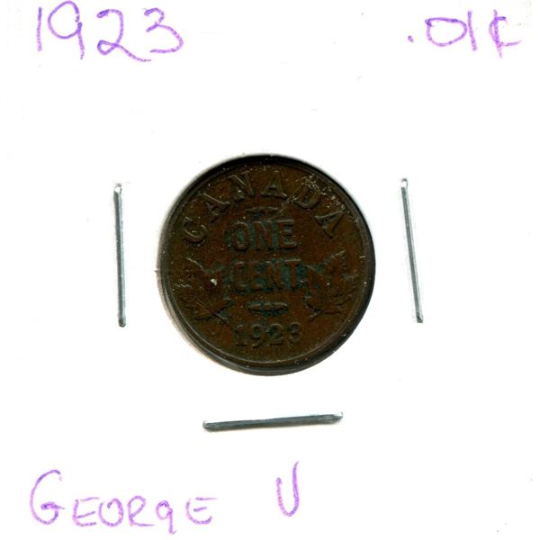 1923 George V One Cent Coin