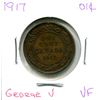Image 1 : 1917 George V One Cent Coin (VF)