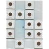 Image 2 : Sheet Of Canadian One Cent Coins 1959-1964 (13)
