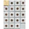 Image 1 : Sheet Of Canadian One Cent Coins 1965-1976 (18)