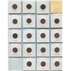 Image 2 : Sheet Of Canadian One Cent Coins 1965-1976 (18)