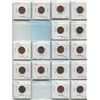Image 1 : Sheet Of Canadian One Cent Coins 1979-1987 (17)