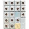 Image 1 : Sheet Of Canadian One Cent Coins 1988-2000 (16)