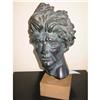Image 1 : Vintage Composite signed Bust on stone stand! #1611467
