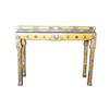 Image 1 : Vintage Chinese Yellow Base Cloisonne Console #1612101