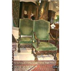 Pair Louis XIII Style Chairs #1612262