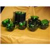 Image 1 : Fire King Forest Green Maple Leaf Bowls and #1619947