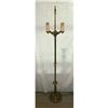 Image 1 : Lamp Floor Ornate 2 Socket Rewired Brass on #1620140