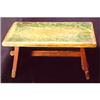Image 1 : Old American green painted foot stool #1630841
