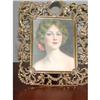Image 1 : Brass picture frame w/cherubs surrounding frame#1630863
