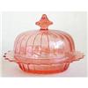 Image 1 : Jeannette Pink Sierra or Pinwheel Butter Dish #1631053