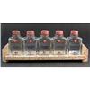 Image 1 : Set of 5 Depression Glass Lotion Bottles #1631063