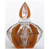 Image 1 : Czech Crystal & Amber Pressed Glass Dresser Jar#1631085