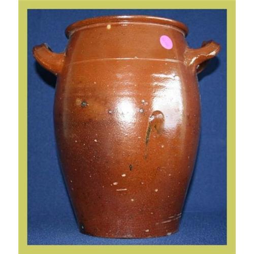 Antique Sauerkraut Crock HandMade Clay 1631386