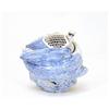 Image 1 : 19C Japanese Blue & White Hirado Crane Censer #1631506