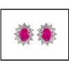 Image 1 : FINE RUBY DIAMOND EARRINGS WERE $4,000.00 #1642343