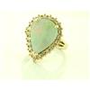 Beauty 3.79ct Opal & Diamond 14k Y Gold Ring #1642533
