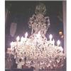 Image 1 : Italian Crystal & Bronze Chandelier #1642647