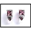 Image 1 : A Pair of Pink Tourmaline Earrings #1642749